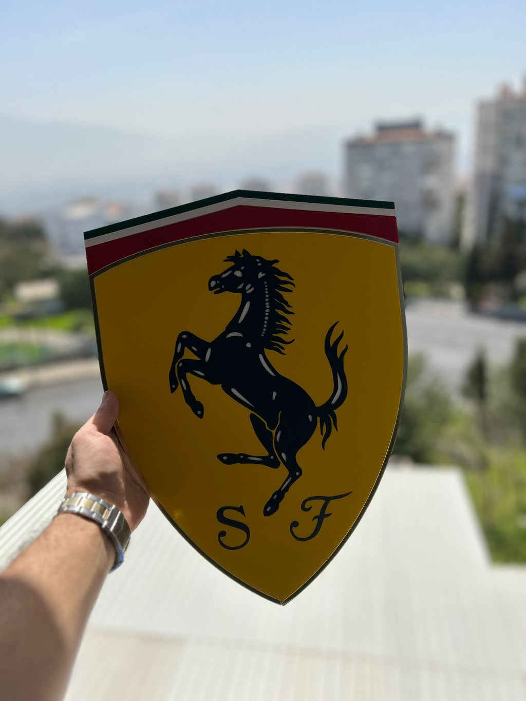 Ferrari Wall Sign for Garage – Premium Wall Decor for Car Enthusiasts