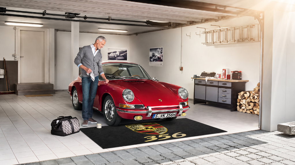Porsche 356 Garage Floor Mat 5x7 FT (60x87 Inches) Showroom Rug