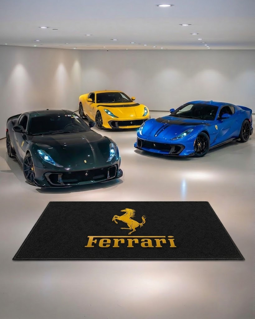 Ferrari Luxury Rug 59.1 × 86.6 inch Home, Garage & Display Carpet