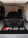 Audi RS6 Garage Floor Mat 5x7 FT (60x87 Inches) Showroom Rug