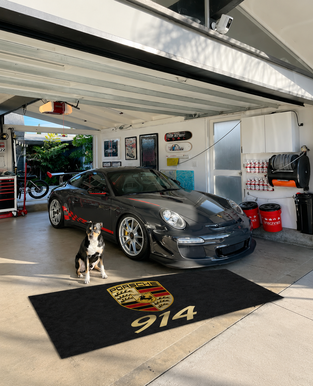 Porsche 914 Garage Floor Mat 5x7 FT (60x87 Inches) Showroom Rug