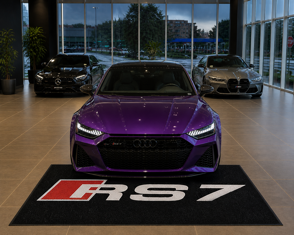 Audi RS7 Garage Floor Mat 5x7 FT (60x87 Inches) Showroom Rug