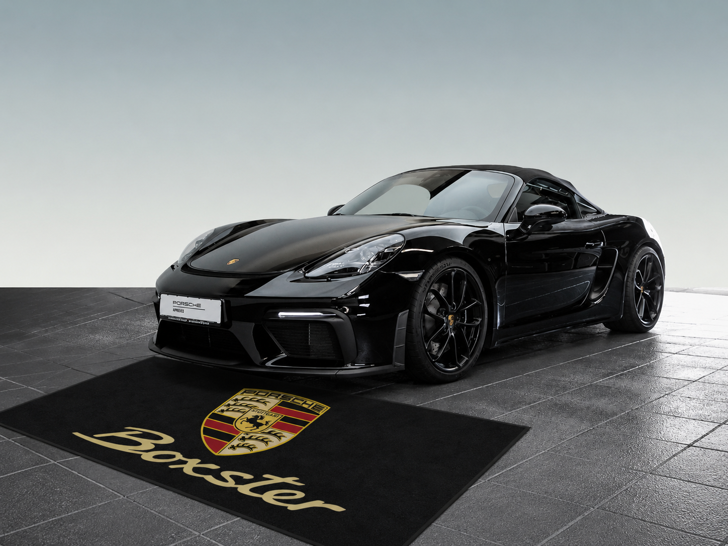 Porsche Boxter Garage Floor Mat 5x7 FT (60x87 Inches) Showroom Rug