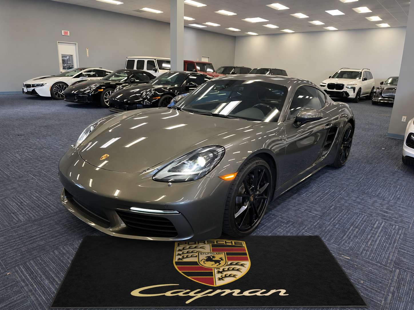 Porsche Cayman Garage Floor Mat 5x7 FT (60x87 Inches) Showroom Rug