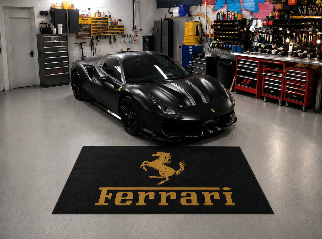 Ferrari Luxury Rug 59.1 × 86.6 inch Home, Garage & Display Carpet
