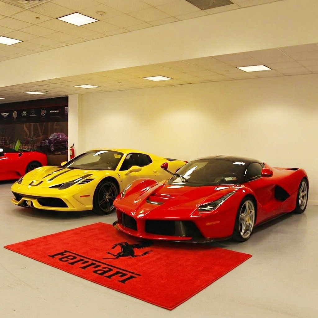 Ferrari Luxury Rug 59.1 × 86.6 inch Home, Garage & Display Carpet
