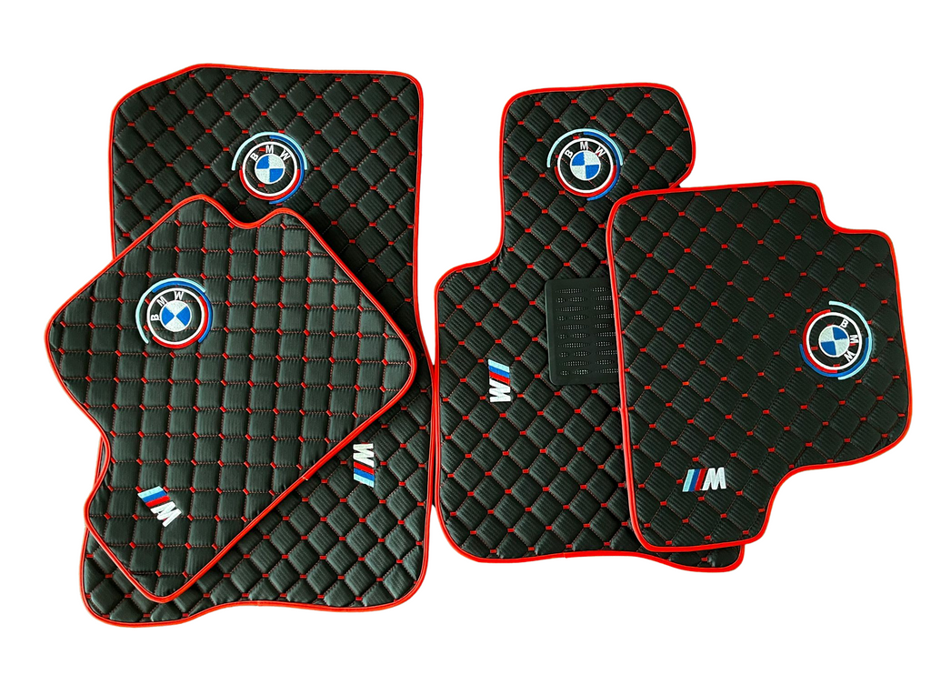 For BMW M Colorful Carbon Car Floor Mats Custom fit Leather for all BM ...