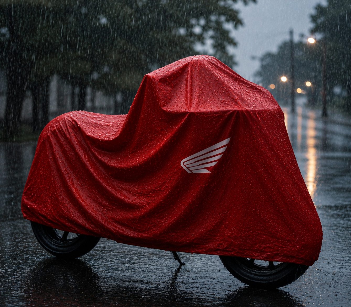 Honda Motorcycle Protective Outdoor Cover – Rain, Sun & Dust Resistant