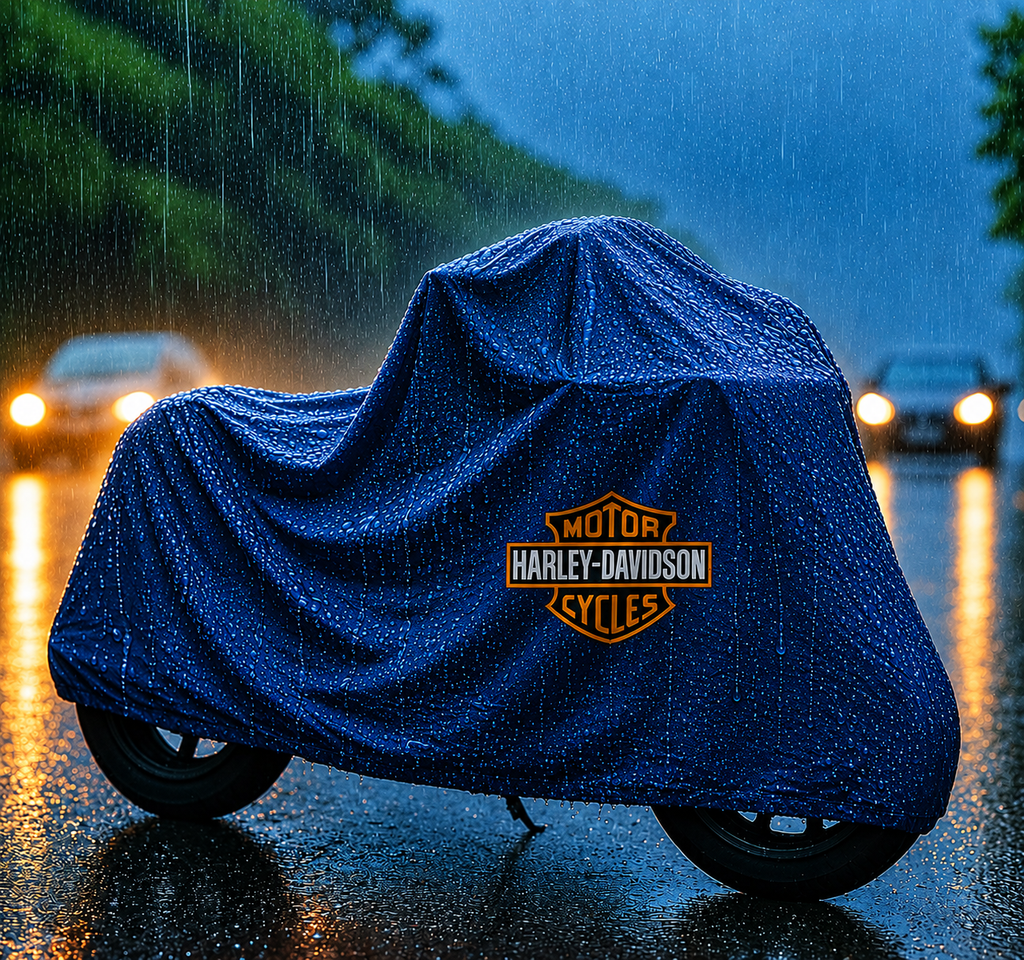 Harley Davidson Motorcycle Protective Outdoor Cover – Rain, Sun & Dust Resistant