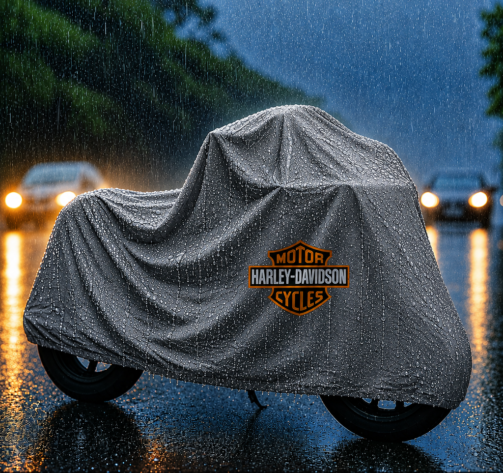Harley Davidson Motorcycle Protective Outdoor Cover – Rain, Sun & Dust Resistant