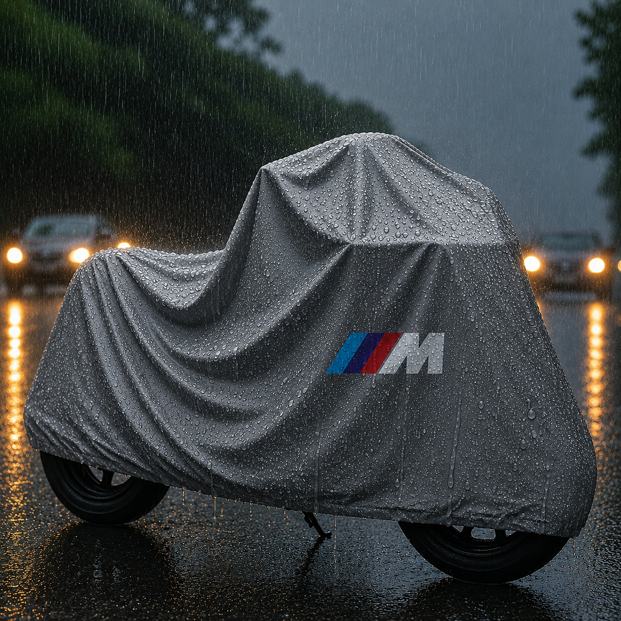 BMW M Motorcycle Protective Outdoor Cover – Rain, Sun & Dust Resistant