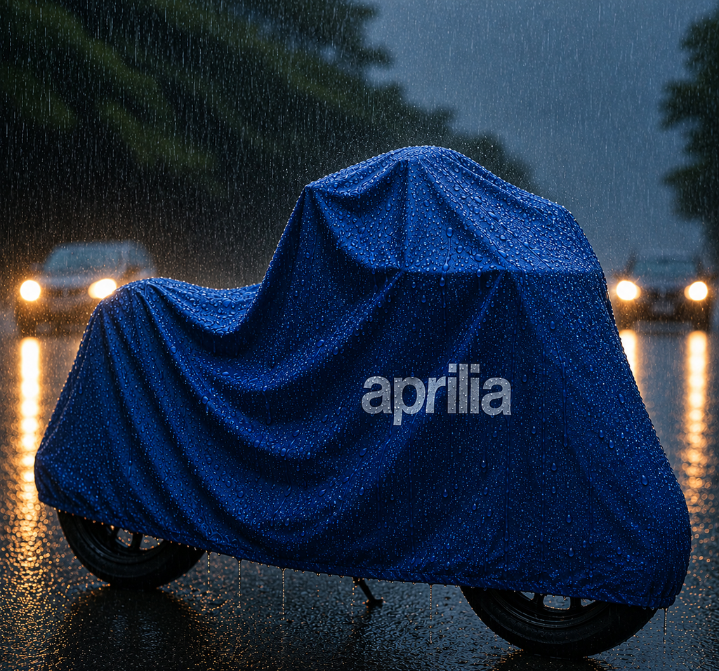 Aprilia Motorcycle Protective Outdoor Cover – Rain, Sun & Dust Resistant