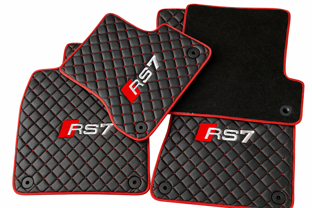For Audi RS7 Car Floor Mats Custom fit Leather for all Audi RS7 Model Waterproof Carpet Liner