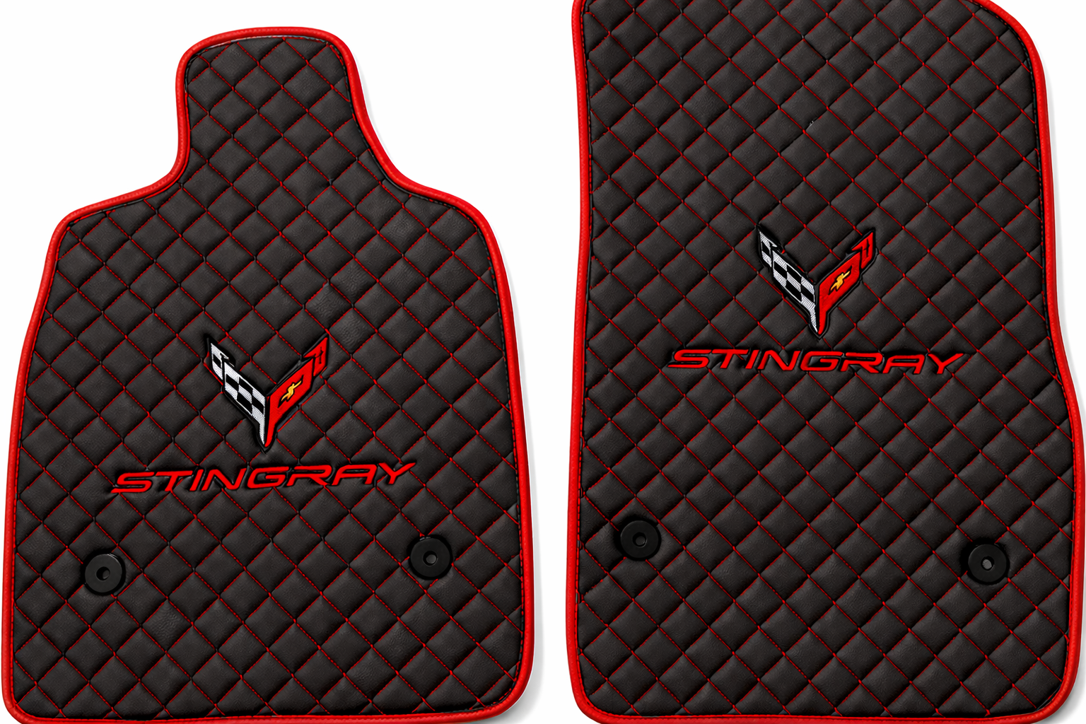 For All Corvette C8 Stingray Leather Car Floor Mats Custom fit for Corvette C8 Stingray Carpet Liner