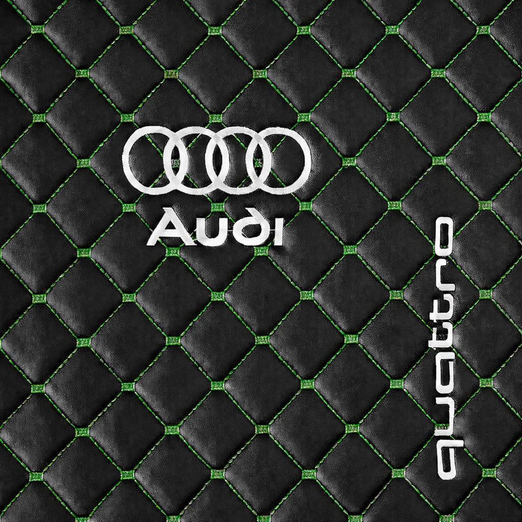 For Audi Quattro Car Floor Mats Custom fit Leather for all Audi Quattro Model Waterproof Carpet Liner