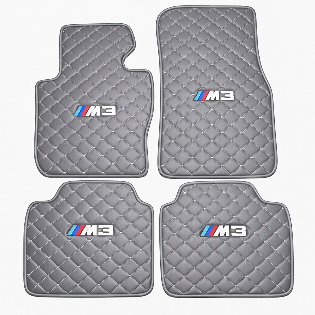 For BMW M3 Car Floor Mats Custom fit Leather for all BMW M3 Waterproof Carpet Liner