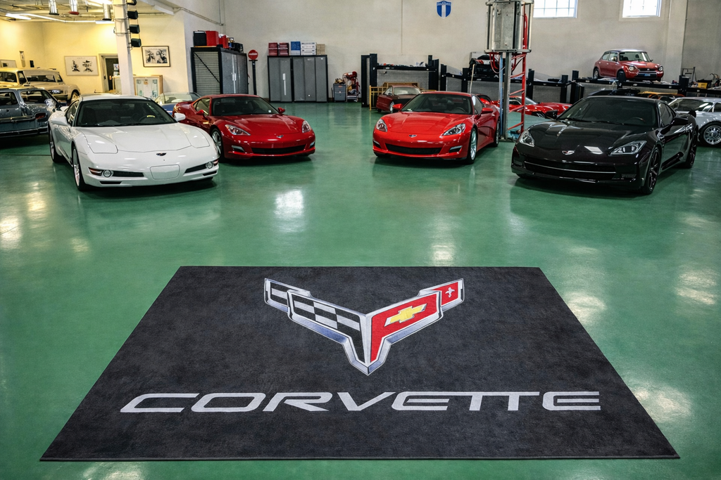 Corvette Luxury Rug 59.1 × 86.6 inch Home, Garage & Display Carpet
