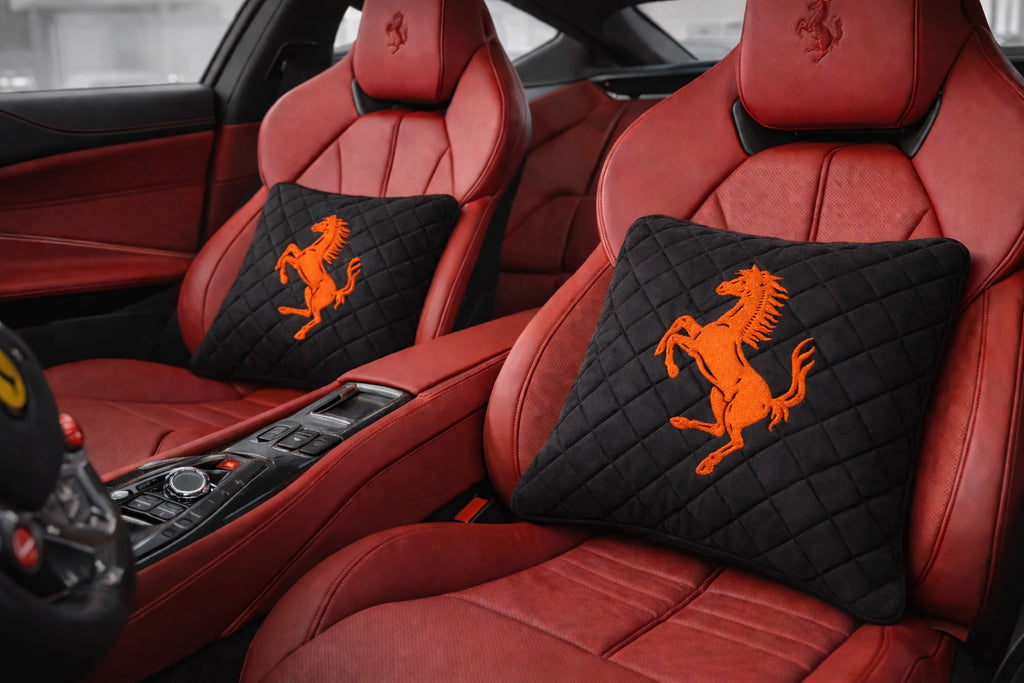 Ferrari Velvet Lumbar Cushion - 2 PCS