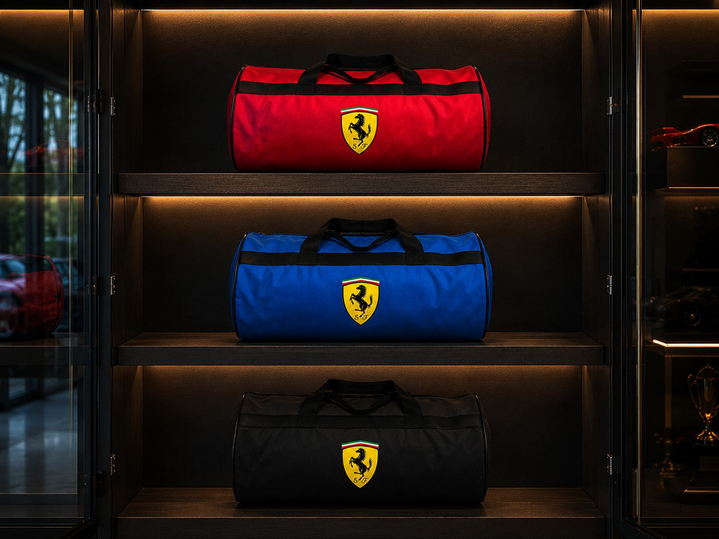 Luxury Ferrari Duffel - Trunk Bag 12" × 20"