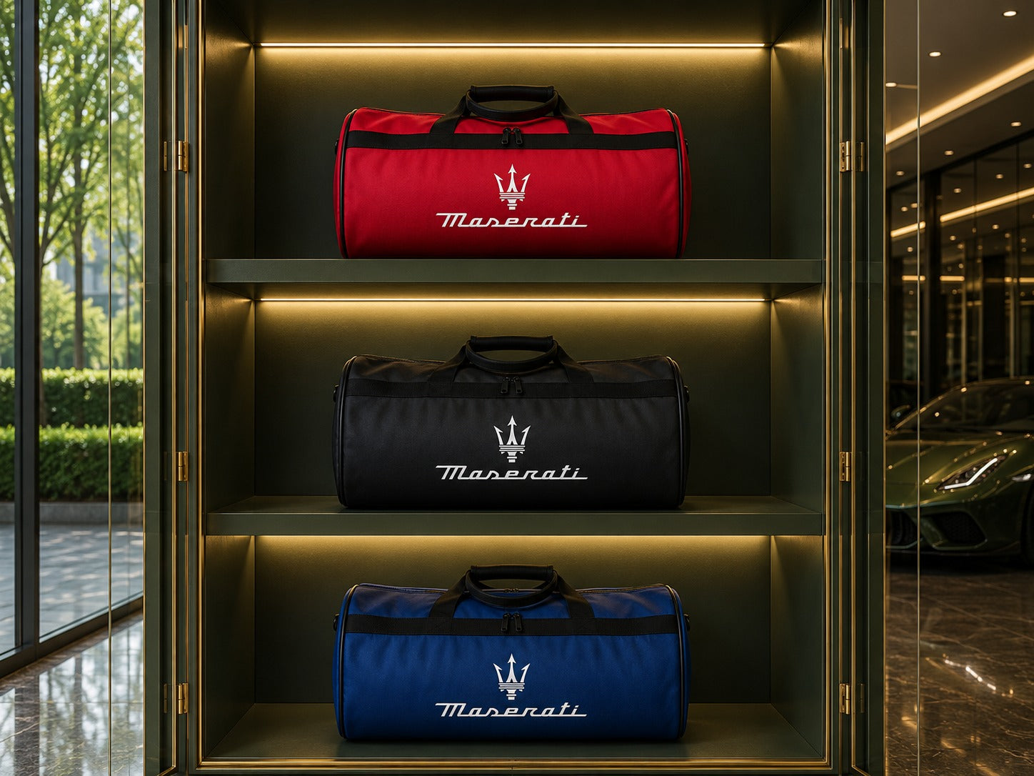 Luxury Maserati Duffel - Trunk Bag 12" × 20"