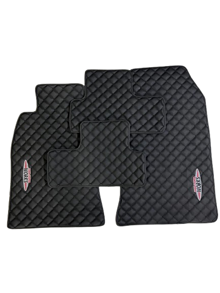 For Mini Cooper John Cooper Works F60 (2017-2025) Car Floor Mats Custom fit Leather for all Mini Cooper Waterproof Carpet Liner