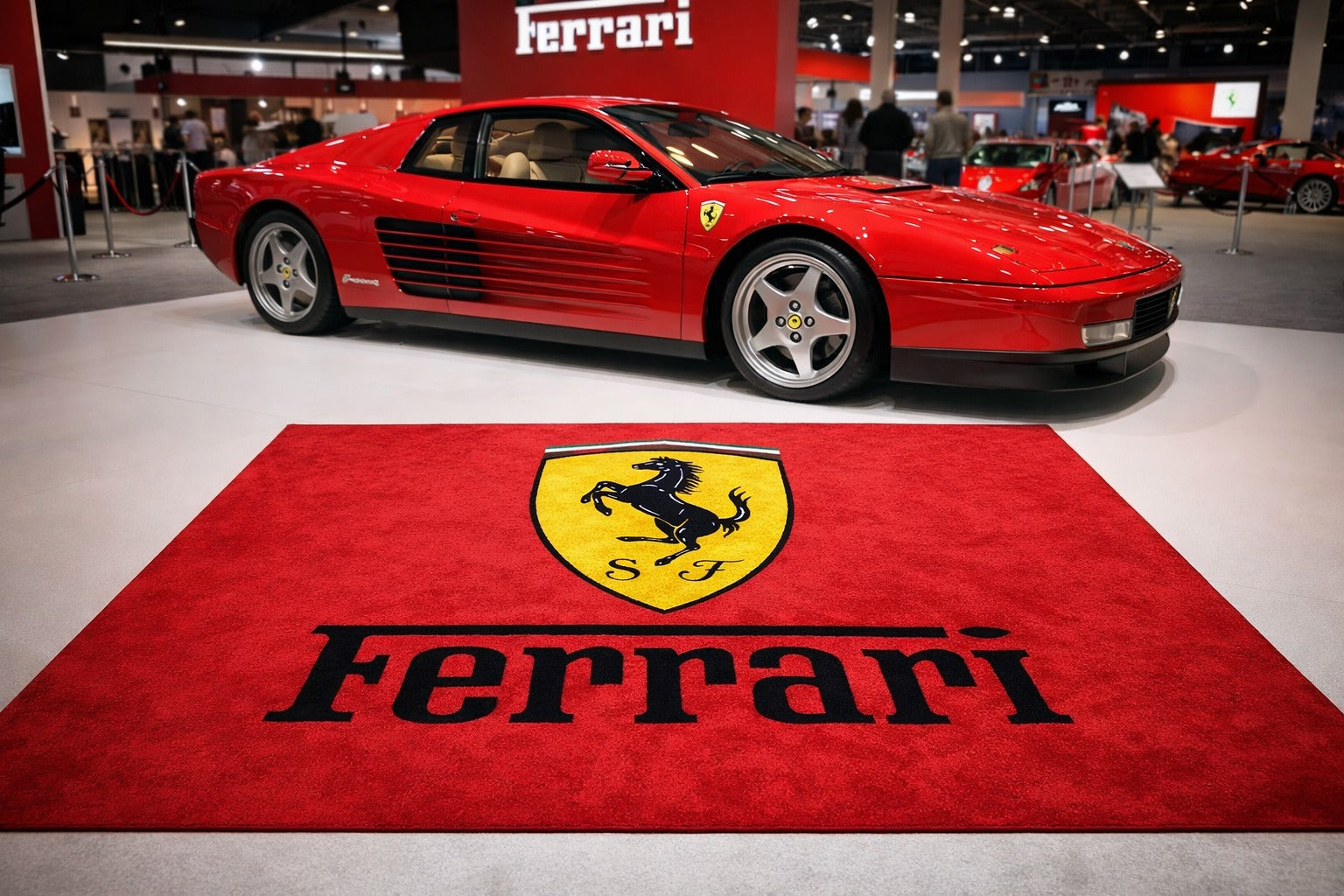 Ferrari Luxury Rug 59.1 × 86.6 inch Home, Garage & Display Carpet