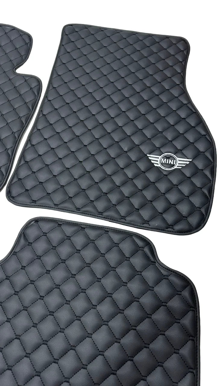 For Mini Cooper John Cooper Works F60 (2017-2025) Car Floor Mats Custom fit Leather for all Mini Cooper Waterproof Carpet Liner