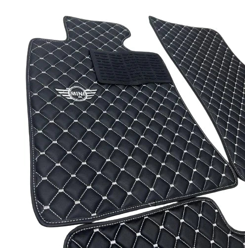 For Mini Cooper John Cooper Works R50 (2001-2006) Car Floor Mats Custom fit Leather for all Mini Cooper Waterproof Carpet Liner