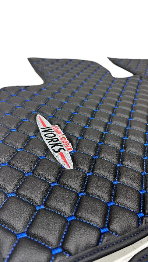 For Mini Cooper John Cooper Works R56-R56S (2007-2014) Car Floor Mats Custom fit Leather for all Mini Cooper Waterproof Carpet Liner